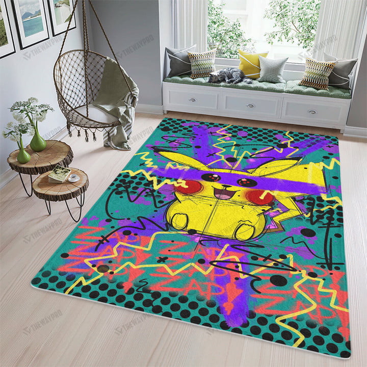 Pikachu Art Custom Rug
