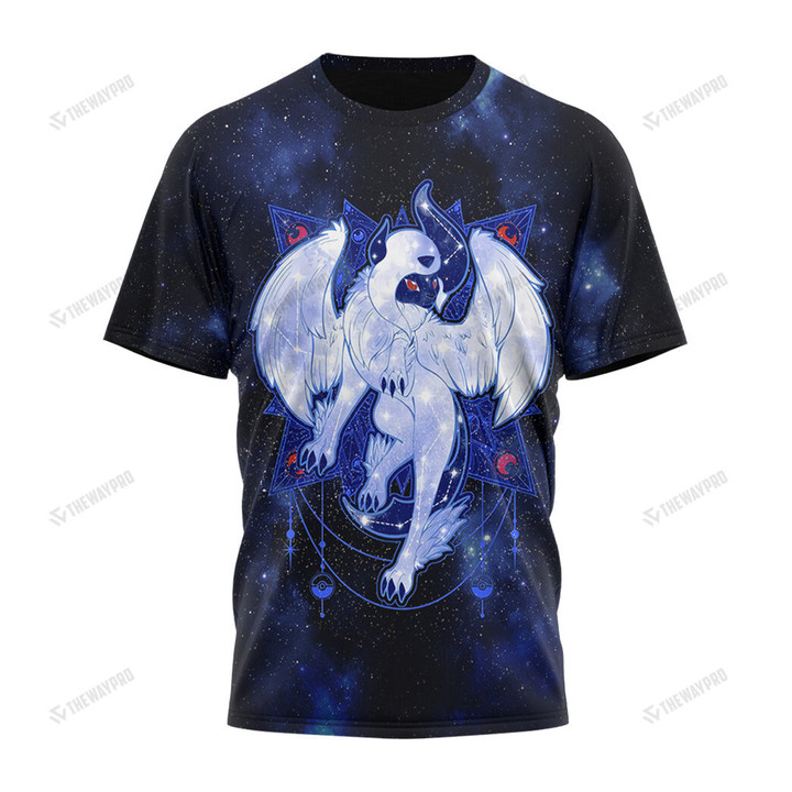 Anime Pkm Starry Winged Sphinx Custom T-Shirt / S Bl0203229