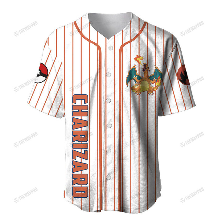 Charizard Custom Baseball Jersey