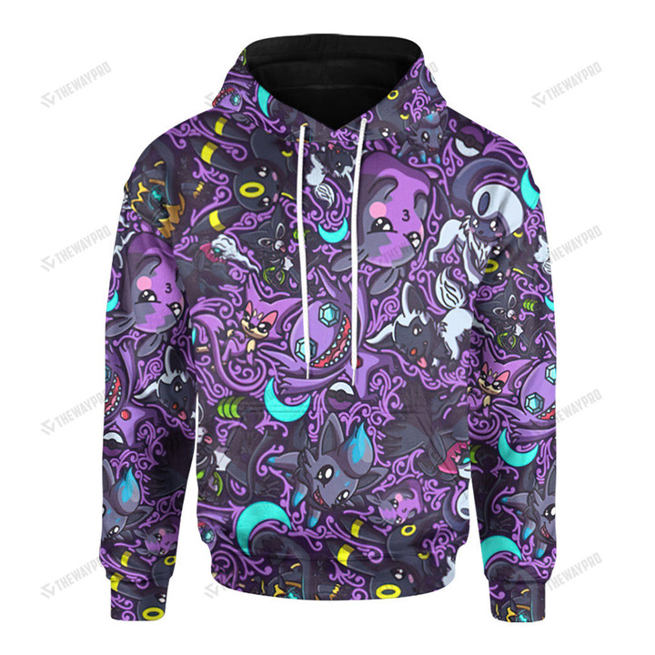 Anime Pkm Dark Custom Hoodie / S Bl19032213