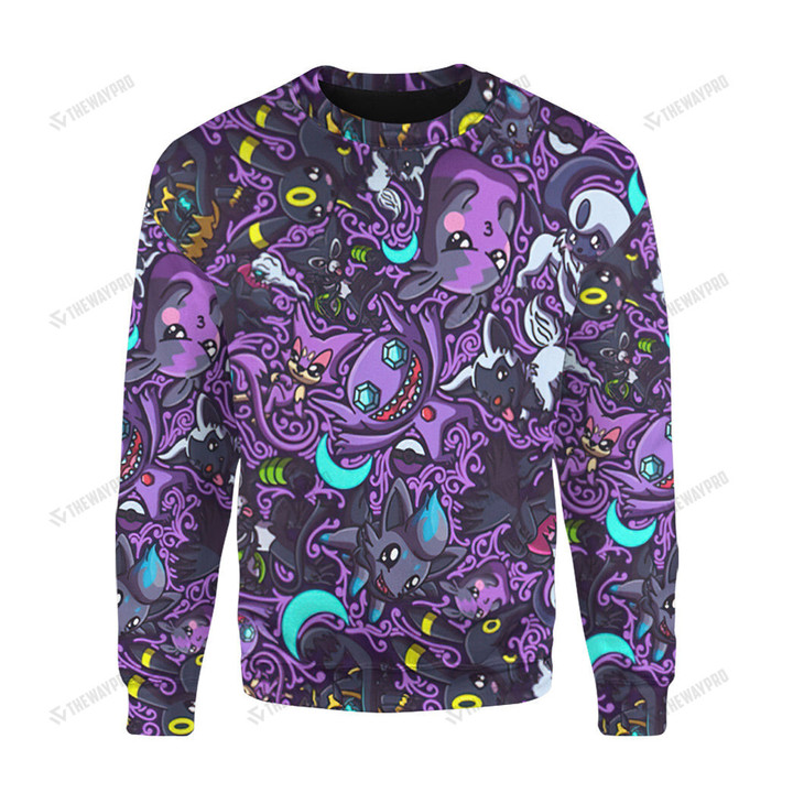 Anime Pkm Dark Custom Sweatshirt / S Bl19032213