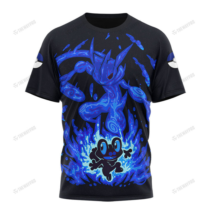 Anime Pkm Evolve Froakie Within Greninja Custom T-Shirt Apparel / S Bo14032250