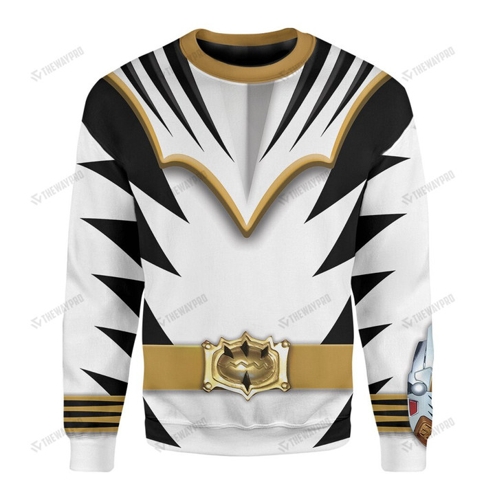 Dino Thunder White Power Rangers Custom Sweatshirt