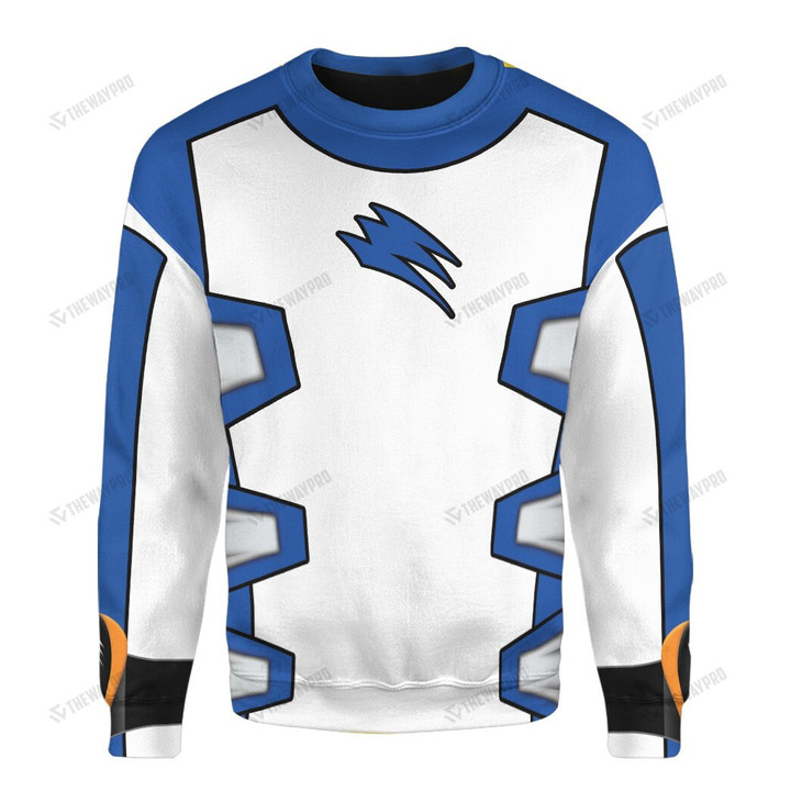 Power Ranger Jungle Fury Blue Ranger Custom Sweatshirt