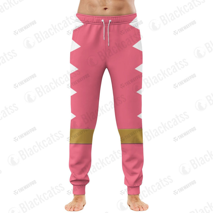 Dino Thunder Pink Power Rangers Custom Sweatpants