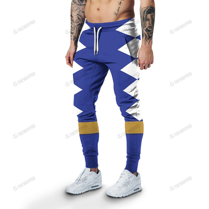Dino Thunder Blue Power Rangers Custom Sweatpants