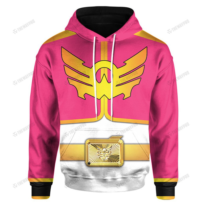 Power Rangers Megaforce Pink Ranger Custom Hoodie