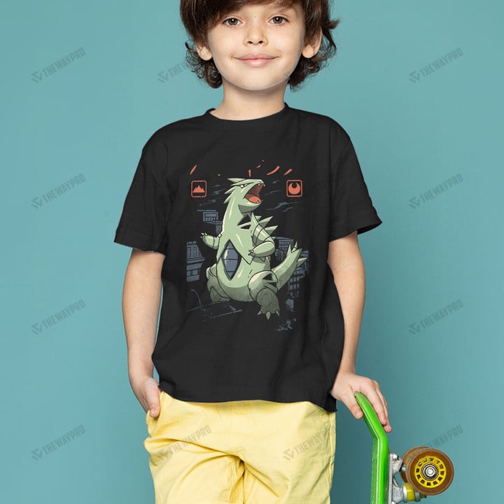 Tyranitar Rock Kaiju Kid Custom Graphic Apparel