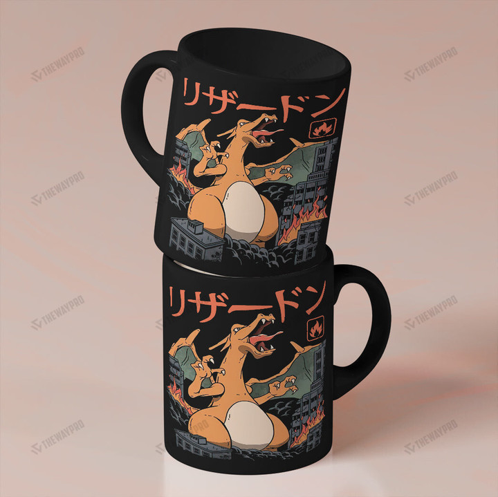 Anime Pkm Charizard Kaiju Custom Mug Bo0604226