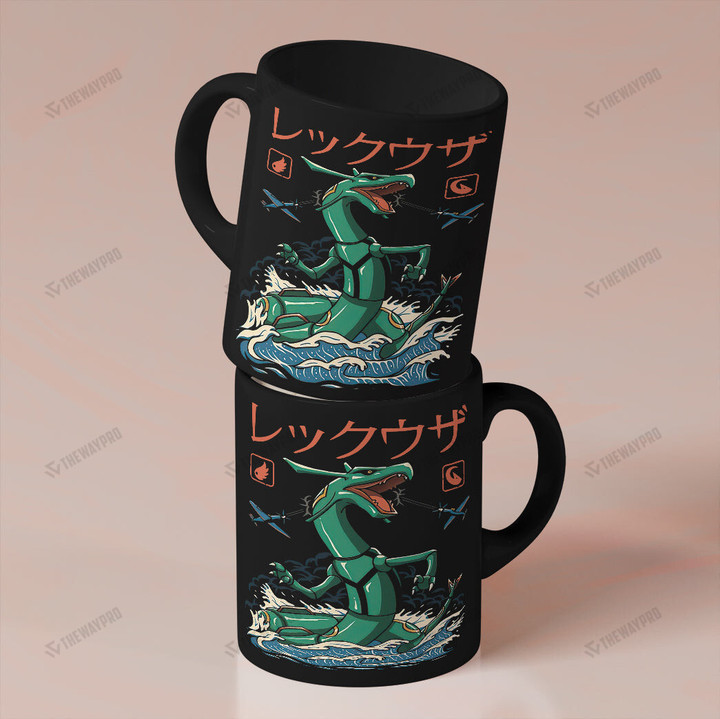 Anime Pkm Rayquaza Kaiju Custom Mug Bo0604224