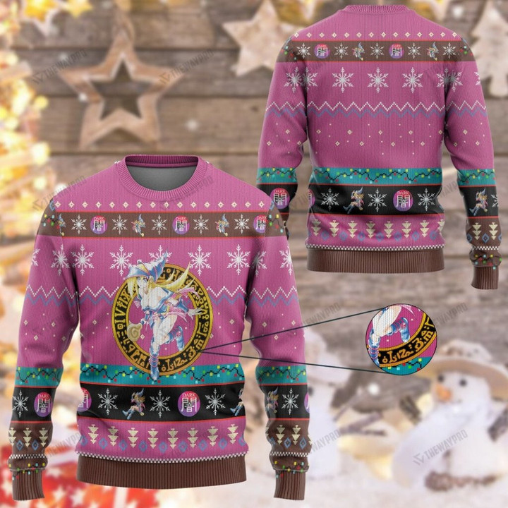 Anime YGO Dark Magician Girl Custom Imitation Knitted Sweatshirt