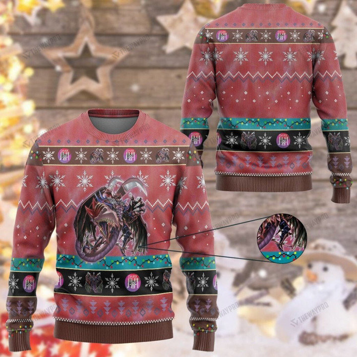 Anime YGO Destiny Hero Plasma Custom Imitation Knitted Sweatshirt