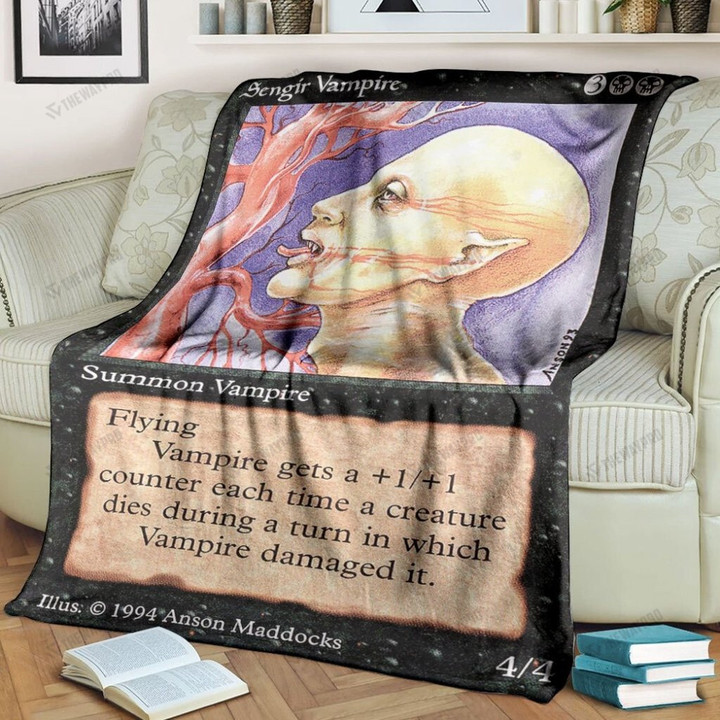 Game MTG Sengir Vampire Custom Soft Blanket