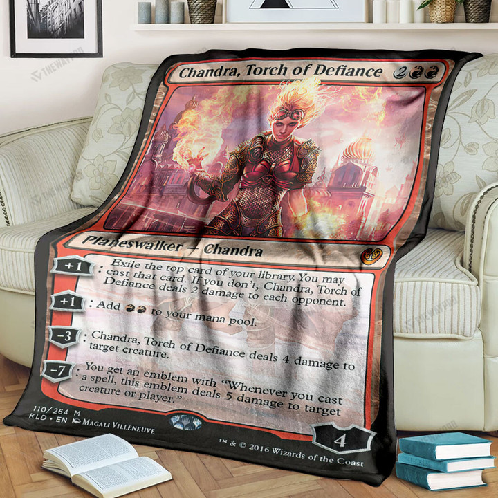 Game MTG Chandra, Torch of Defiance Custom Soft Blanket