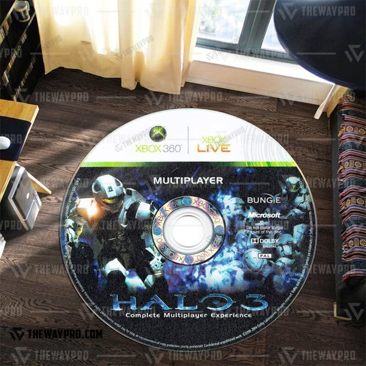 Game Halo 3 Odst Custom Round Carpet S/ 23.5X23.5 Bo31082111