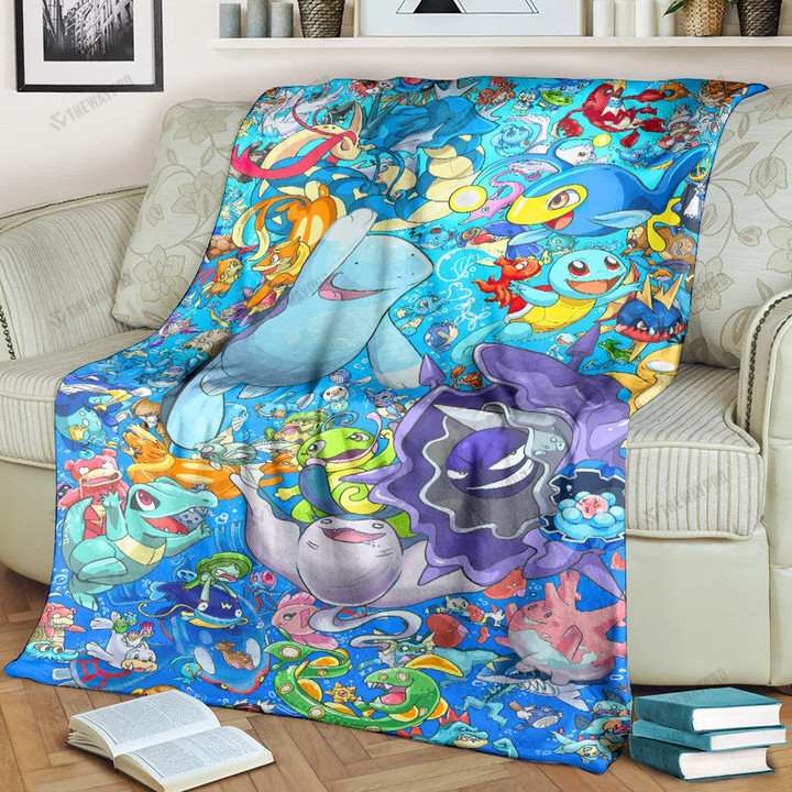 Anime Pkm Poke Worlds Custom Soft Blanket / S/(43X55)
