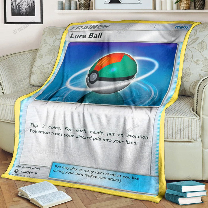 Anime Pkm Lure Ball Trainer Custom Soft Blanket / S/(43X55)