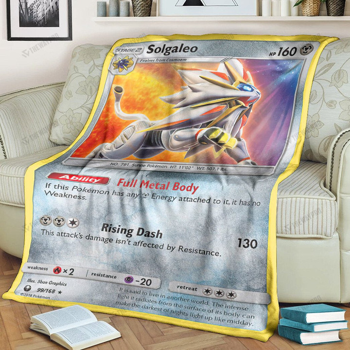 Anime Pkm Solgaleo Celestial Storm Custom Soft Blanket / S/(43X55)