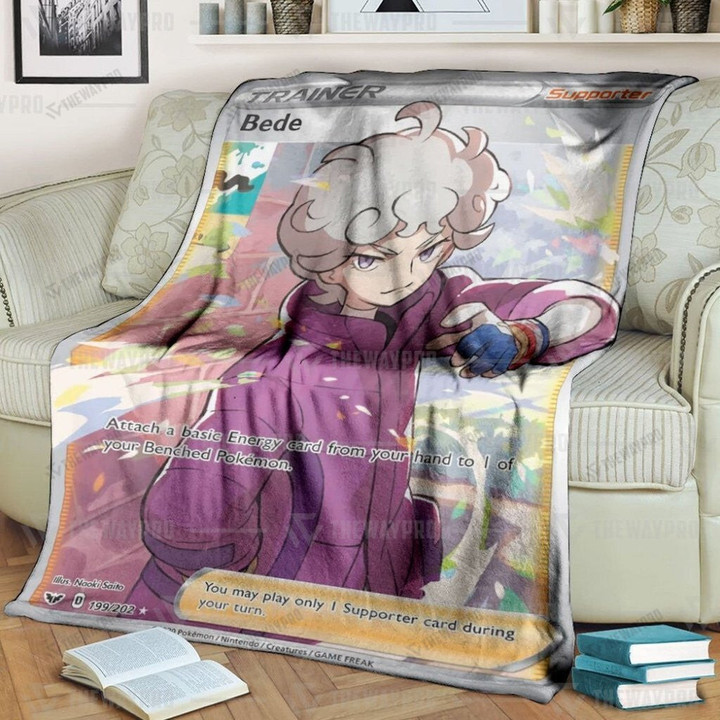 Anime Pkm Bede Sword & Shield Custom Soft Blanket / S/(43X55)