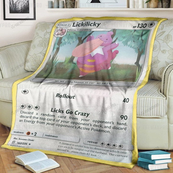 Anime Pkm Lickilicky Custom Soft Blanket / S/(43X55)