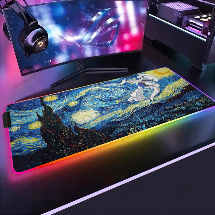 Lugia Starry Night Custom Led Mousepad