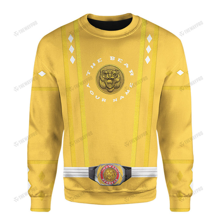 MMPR Ninjetti Upgrade Version Yellow Bear Custom Sweatshirt