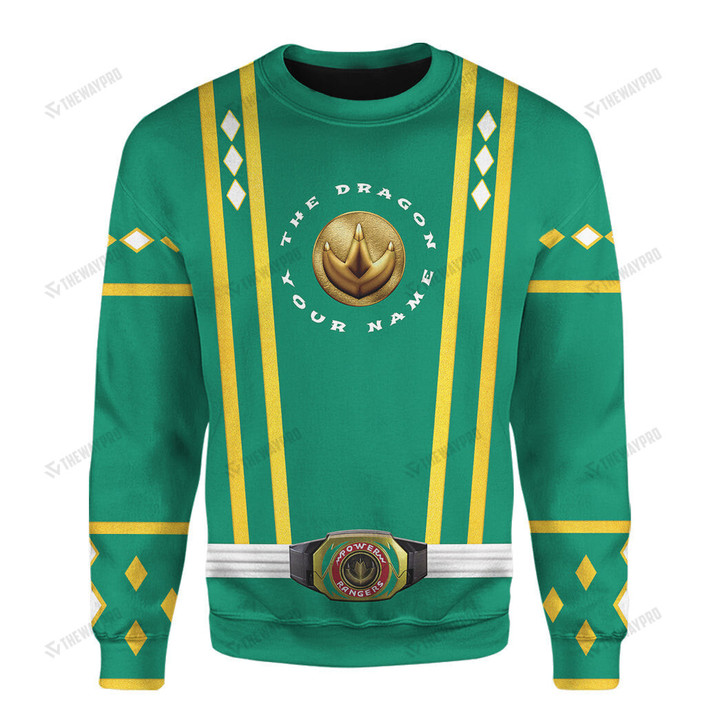 MMPR Ninjetti Upgrade Version The Tommy Green Dragon Custom Sweatshirt