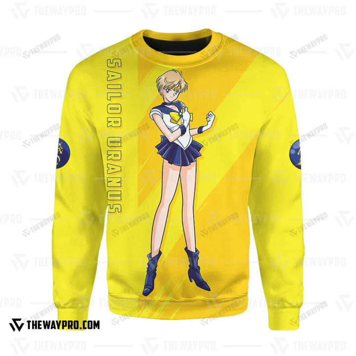 Anime Sailor Uranus Custom Sweatshirt / S Bl1403226