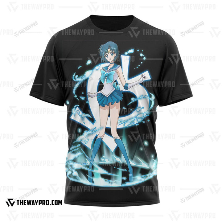 Anime Sm Sailor Mercury Custom T-Shirt Apparel / S Bo1603225