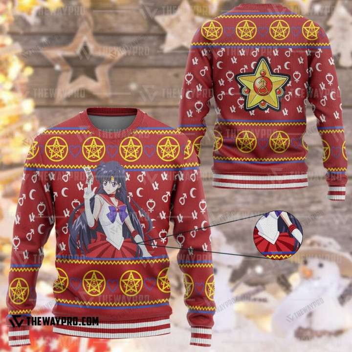 Anime Sailor Moon Mars Custom Imitation Knitted Sweatshirt Thicken / Xs Bl30102111