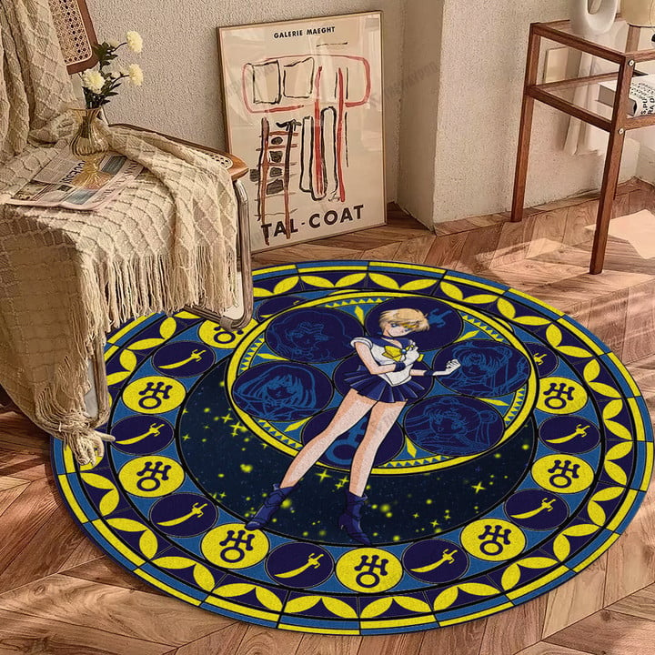 Anime Sailor Uranus Custom Round Carpet