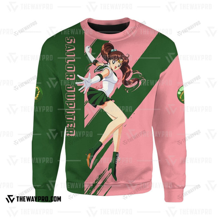 Anime Sailor Jupiter Custom Sweatshirt / S Bl1403229