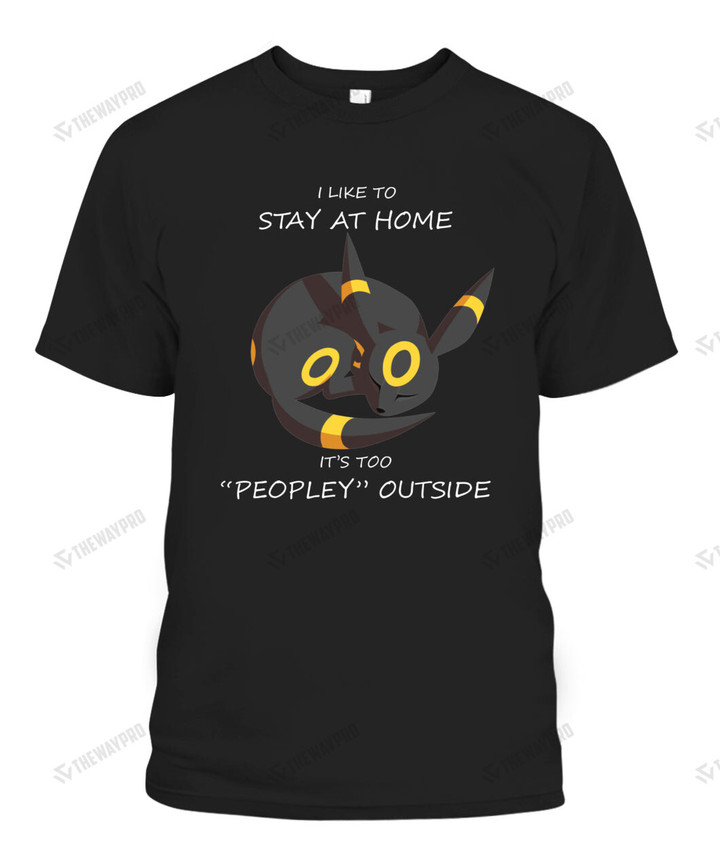 Umbreon I Like To Stay At Home Graphic Apparel