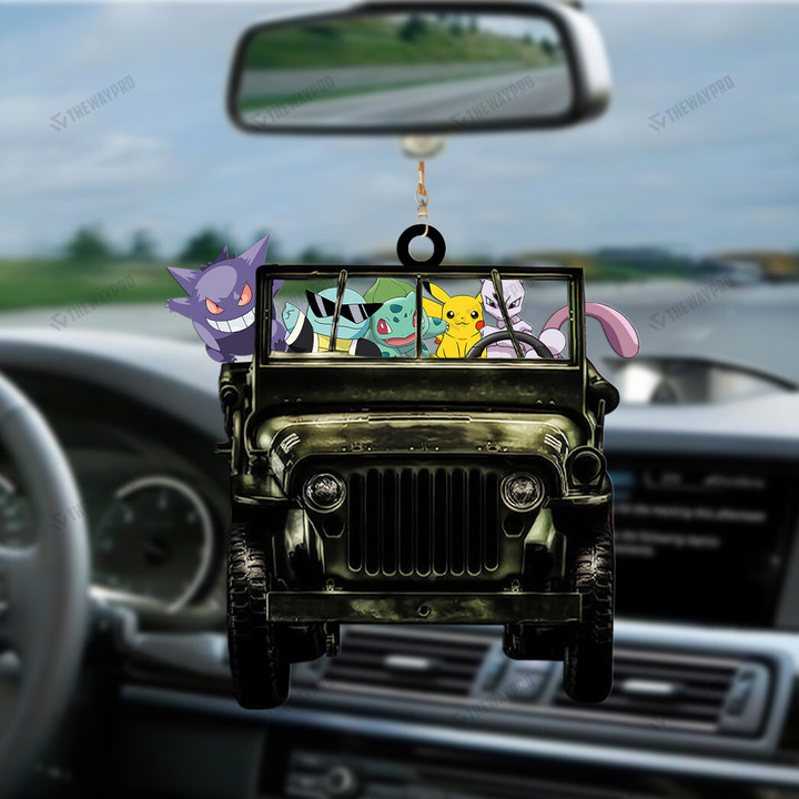 [Buy 1 Get 1 Free] Mewtwo Drives Custom Car Hanging Ornament
