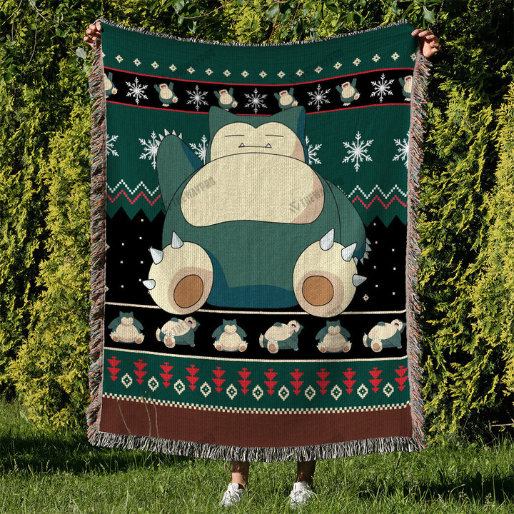 Snorlax Custom Woven Blanket