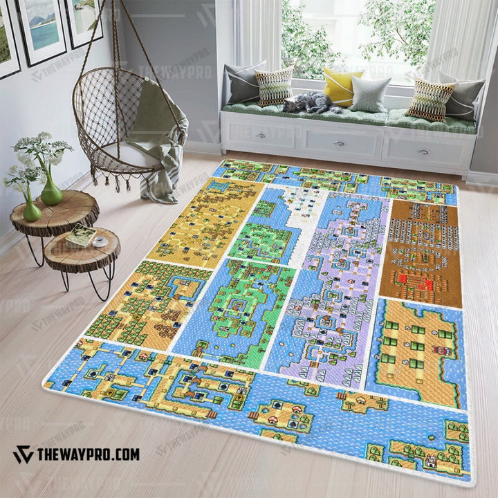 Game Super Mario Bros. 3 All Worlds Custom Rug / Small/(36X60) Bl2303227