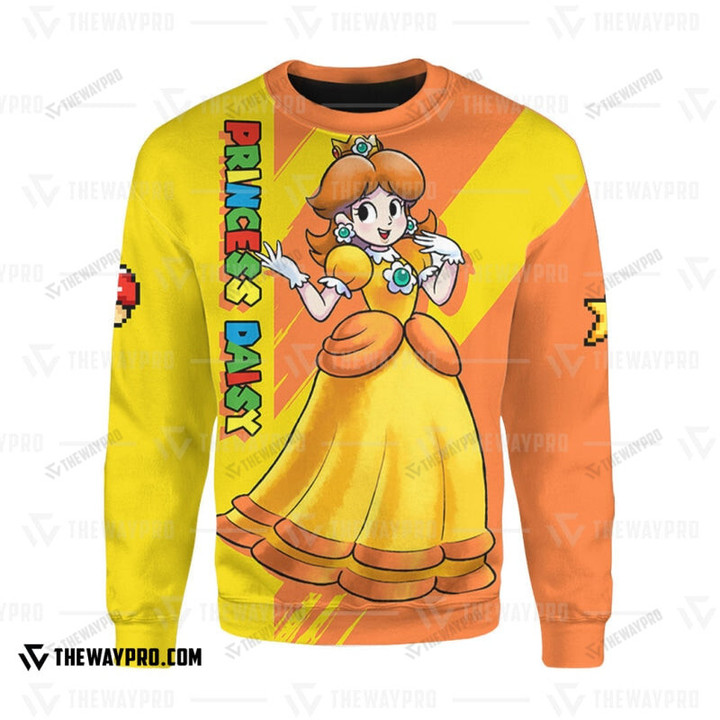 Game Super Mro Princess Daisy Custom Sweatshirt Apparel / S Bt2102229
