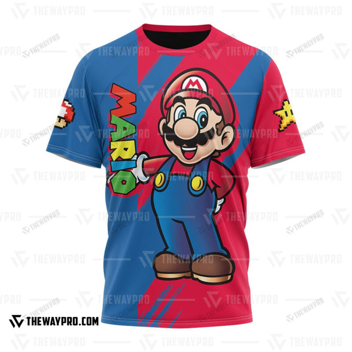 Game Super Mro Mario Custom T-Shirt Apparel / S Bt2102223
