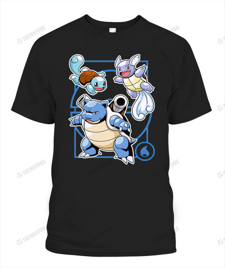 Squirtle Evolutions Custom Graphic Apparel
