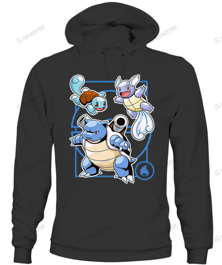Squirtle Evolutions Custom Hoodie Graphic Apparel