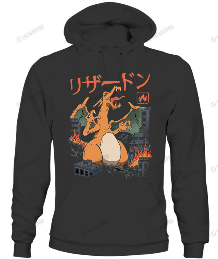 Charizard Fire  Kaiju Custom Hoodie Graphic Apparel