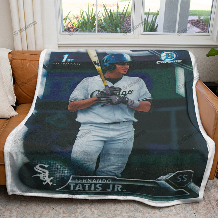 Sport Baseball Card 2016 Bowman Chrome Prospects Fernando Tatis Custom Soft Blanket
