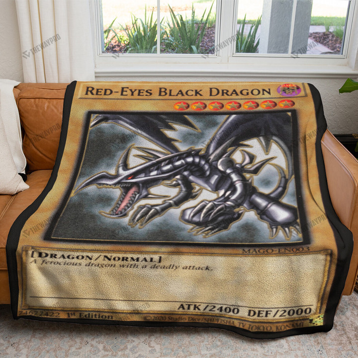 Anime YGO Red-Eyes B. Dragon Custom Soft Blanket