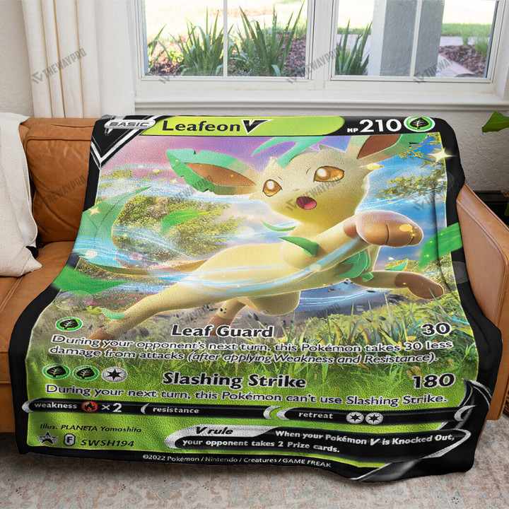 Leafeon V 2022 Custom Soft Blanket