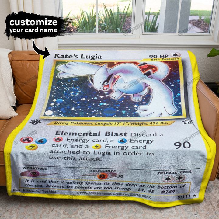 Lugia Personalized Custom Soft Blanket