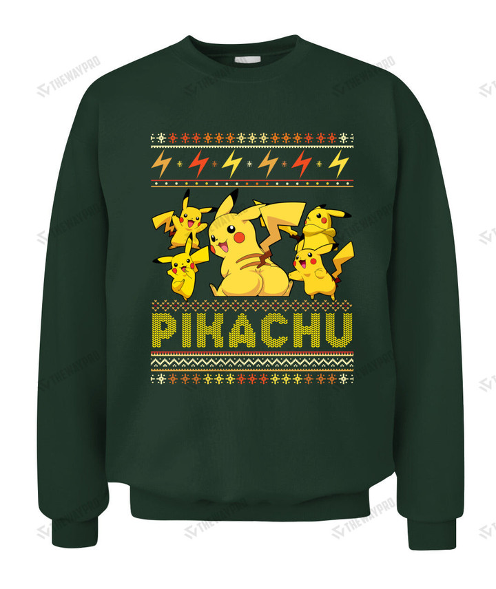 Pikachu Ugly Christmas Sweatshirt