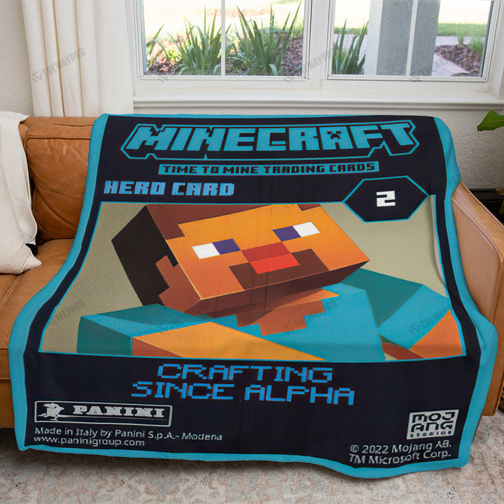 Game Minecraft Crafting Since Alpha Custom Soft Blanket