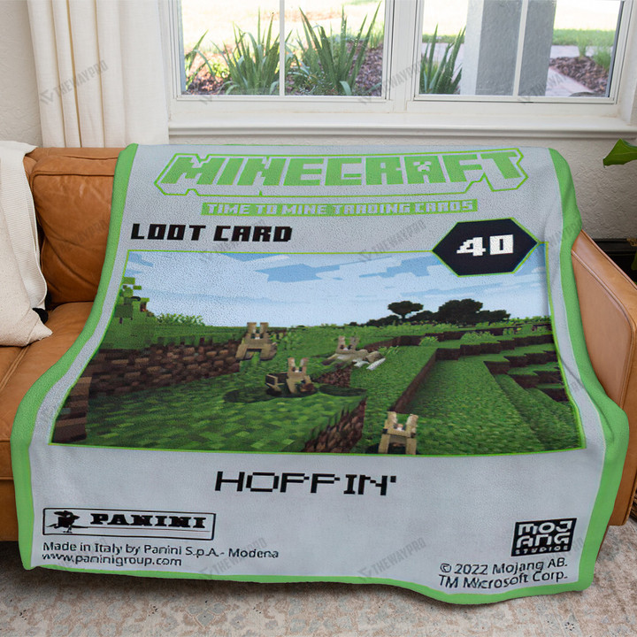 Game Minecraft Hoppin' Custom Soft Blanket