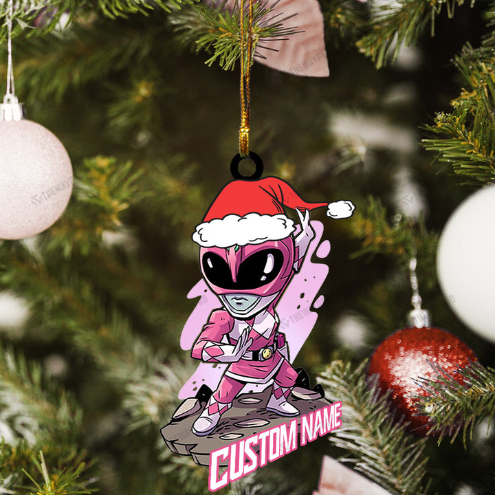 MMPR Chibi Pink Ranger Custom Christmas Ornament