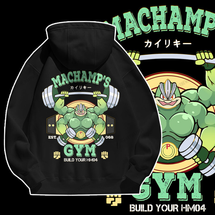 Machamp Gym Green Custom Graphic Apparel